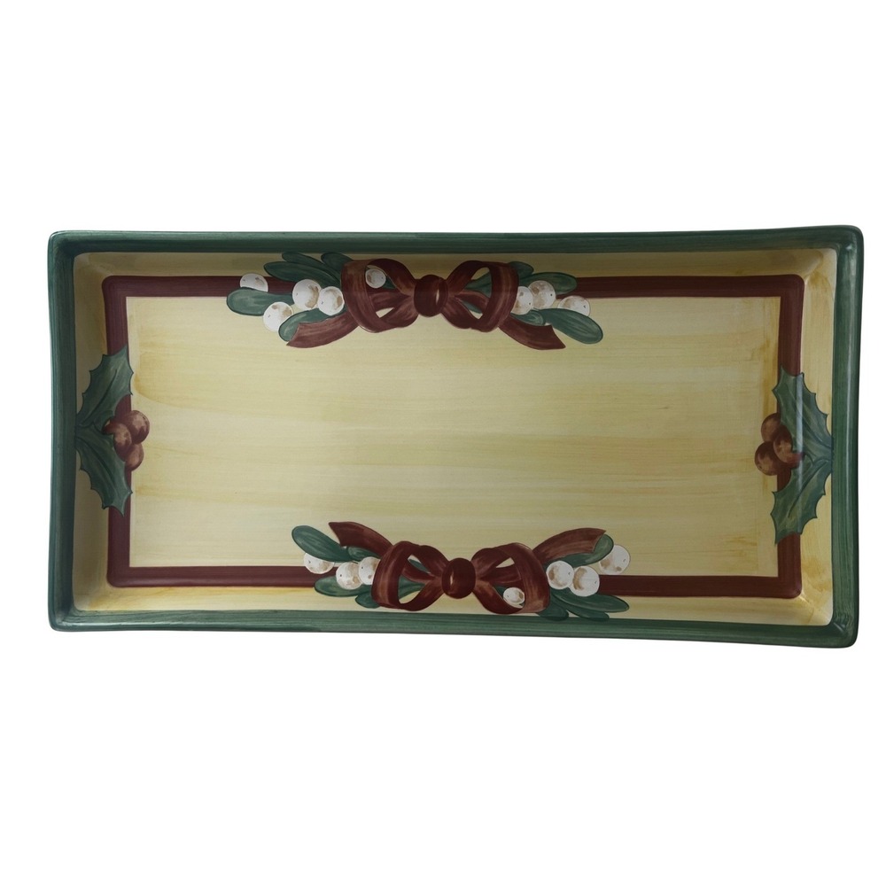 Villeroy‎ & Boch Merry Winter Rectangular Serving Platter Holiday Christmas